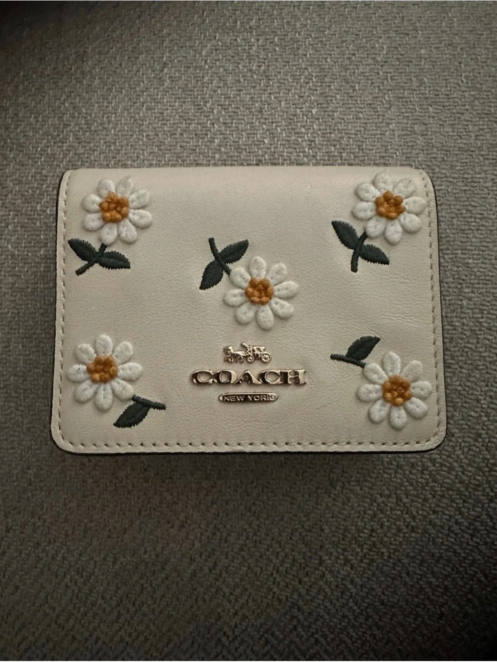 Coach Daisy embroidered wallet